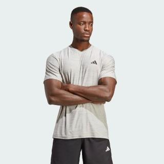 【adidas 愛迪達】上衣 男款 短袖上衣 運動 亞規 TR-ES STRETCH T 灰 IC7416