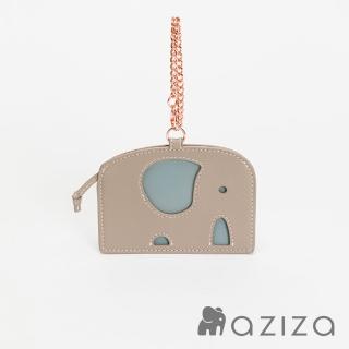 【aziza】小象造型票卡夾(午茶駝/出清/療癒小物/送禮首選/通勤/實用配件)
