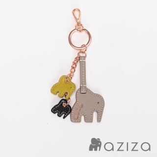 【aziza】NIRI三隻小象鑰匙圈(午茶駝/出清/療癒小物/送禮首選/實用配件)