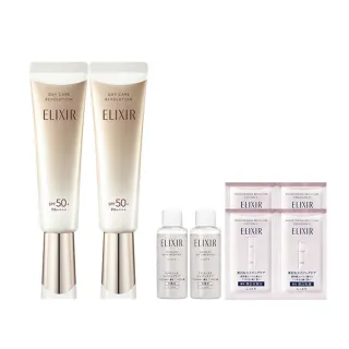 【ELIXIR 怡麗絲爾】膠原彈潤多效美肌乳雙享組(小金管35mlx2)