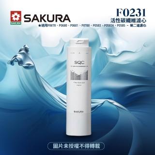 【SAKURA 櫻花】F0231活性碳纖維濾心(★適用P0583A、P0585、P0670、P0780專用濾心)