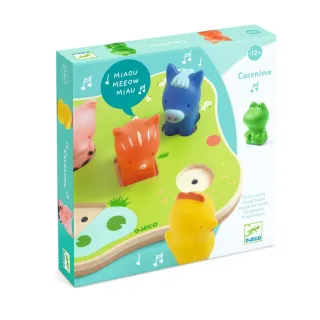 【Djeco 智荷 官方直營】聲音拼圖/農場動物立體拼圖