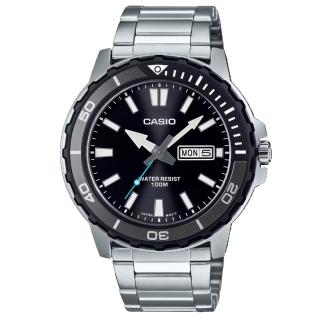 【CASIO 卡西歐】防水100米的運動潛水錶(MTD-125D-1A3)