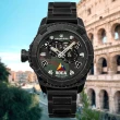 【elegantsis 愛樂時】陸軍裝甲部隊限量機械錶男錶 黑綠 48mm(ELJX48AS-ROCA-MA)