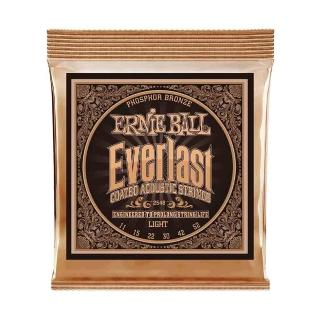 Ernie Ball Everlast Light Coated 2548 超薄鍍膜 木吉他套弦 11-52(原廠公司貨 商品保固有保障)