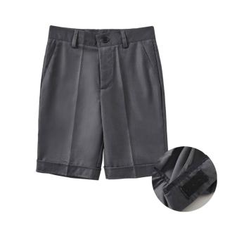 【橘魔法】深灰紳士調節扣西裝短褲(畢業典禮 西裝褲 表演服裝 短褲 男童 花童 兒童 大童)