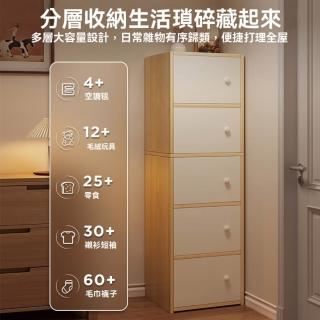 【匠俱】鬥櫃(北歐風五斗櫃 小戶型窄立櫃 客廳靠牆收納櫃 防潮防黴板式櫃 窄版客廳收納櫃)