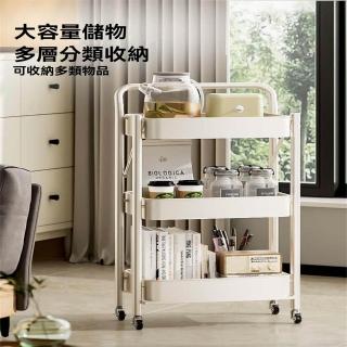 【超微米】可折疊小推車 書架小推車 碳鋼小推車 小推車置物架 收納書架 移動桌面桌上書櫃(小推車置物架)