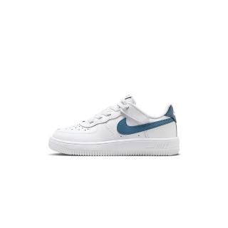 【NIKE 耐吉】Force 1 Low Easyon 中童 深藍白色 魔鬼氈 透氣 皮革 運動 休閒鞋 FN0237-110
