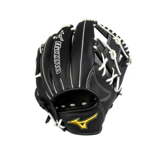【MIZUNO 美津濃】MVP系列棒球手套內野工字檔11.75吋黑X白皮繩(1ATGH25603 09)
