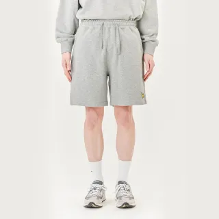 【Mark Gonzales官方旗艦】男女同款 小天使布章休閒短褲-灰色