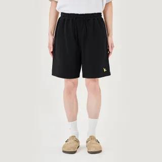 【Mark Gonzales官方旗艦】男女同款 小天使布章休閒短褲-黑色