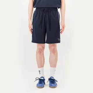 【Mark Gonzales官方旗艦】男女同款 小天使布章涼感短褲-深藍色