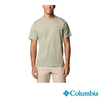【Columbia 哥倫比亞】男款- 快排短袖上衣-灰綠色(UXM28230GG/JS)