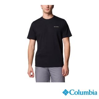 【Columbia 哥倫比亞】男款- 快排短袖上衣-黑色(UXM28230BK/JS)