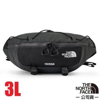 【The North Face】TERRA LUMBAR 防潑水可調節腰帶休閒腰包3L.斜揹包.側揹包(81EO-4JK 墨碳灰)