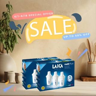 【LAICA 萊卡】長效8周經典單流濾芯(義大利原裝進口 6入/盒)