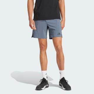 【adidas 愛迪達】運動短褲(JI8136 男款運動短褲 吸濕排汗 灰)