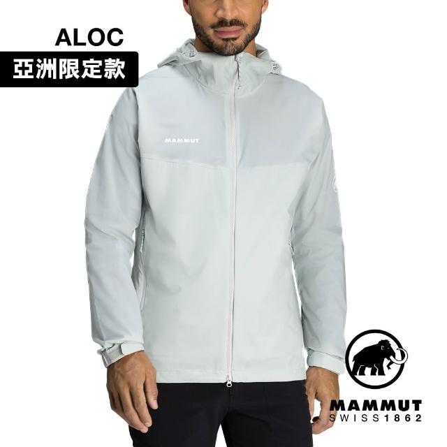 【Mammut 長毛象】Glider 2.0 WB Hooded AF 輕量防潑水連帽外套 鼠尾草銀綠 男款 #1012-00630