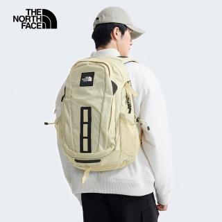 【The North Face 官方旗艦】北面男女款卡其色多隔層後揹包｜3KYJ4D5(筆電包/登山包)