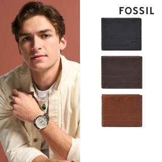 【FOSSIL】Lufkin 真皮可拆卡夾皮夾 (多色可選)