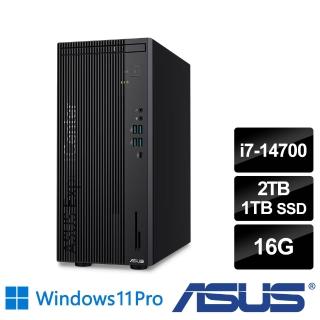 【ASUS 華碩】i7二十核商用電腦(M901MDR/i7-14700/16G/2TB HDD+1TB SSD/W11P)