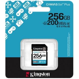 【Kingston 金士頓】256GB SDXC SDG4/256GB 200MB/s UHS-I U3 V30 A2 相機 記憶卡(相機記憶卡)