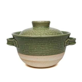【福介商店】日本土鍋 伊賀燒 綠彩 3合炊飯鍋 黑釉 2合炊飯鍋(陶鍋 砂鍋 燉鍋 日本製陶瓷)