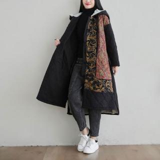 【紐約精品】現貨+預購 風衣外套民族風大衣(冬季加厚加絨連帽女外套2色a1iq48)