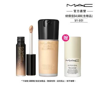 【M.A.C】超持妝奢緞完美底妝組(超持妝奢緞遮瑕精華 11ml+超持妝奢緞粉底精華)