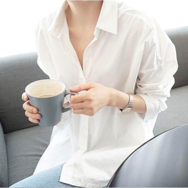 【時尚巴黎】現貨+預購 襯衫長袖上衣(寬鬆休閒簡約百搭女裝74ke50)