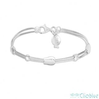【CLIO BLUE】蝴蝶魚手鍊 925純銀 雙魚 小魚手鍊 純銀手鍊(法國巴黎品牌/925純銀)