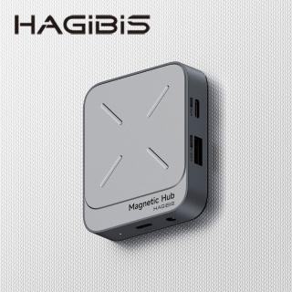 【HAGiBiS】TC100鋁合金雙面磁吸Type-C擴充器(深空灰)