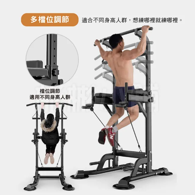 【彬彬小舖】多功能家用引體向上器 11檔高度調節 全配(室內單槓/背肌/單槓/雙槓/重訓/肌力)