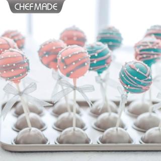 【Chefmade 學廚】宇宙工作室 棒棒糖烤模 含48入紙棒(WK9213圓形12連棒棒糖烤模)