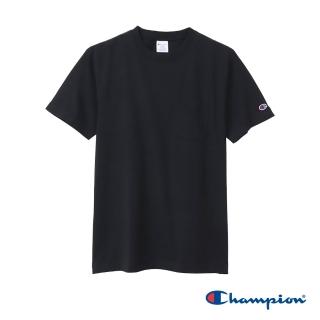 【Champion】官方直營 男款-BASIC 口袋短袖TEE-黑色(C3-X357-090)