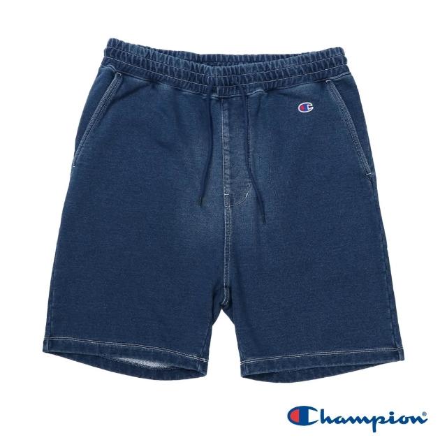 【Champion】官方直營 男款-CASUAL 丹寧棉休閒短褲-藍色(C3-Z509-736)