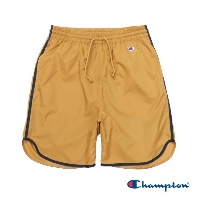 【Champion】官方直營 男款-CASUAL 邊條運動短褲-黃色(C3-Z511-750)