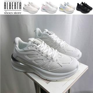 【Alberta】偏小 跟高4.5cm 漸層披甲透氣網布Q彈厚底休閒鞋 運動鞋 4色