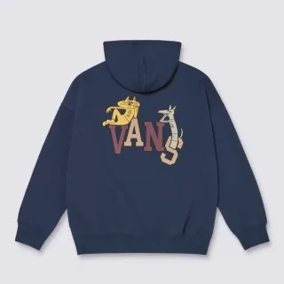 【VANS 官方旗艦】Sol Cat 深藍色連帽大學T