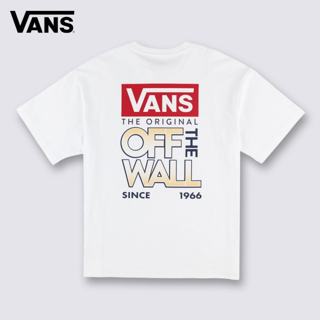 【VANS 官方旗艦】Gradient Logo 男女款白色短袖T恤