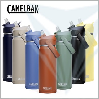 【CAMELBAK】600ml Flip Straw不鏽鋼多水吸管保溫/保冰瓶(保溫瓶/保溫水壺/保冰/直覺式飲水)