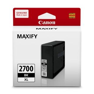 【Canon】官方直營 PGI-2700XL-BK 原廠黑色墨水匣(適用機型：iB4070/iB4170/MB5070/MB5170/MB5470)