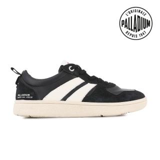 【Palladium】PALLACUP FLAME LTH皮革/麂皮復古運動鞋/休閒鞋/男鞋/女鞋-黑/白(74485-070-M)