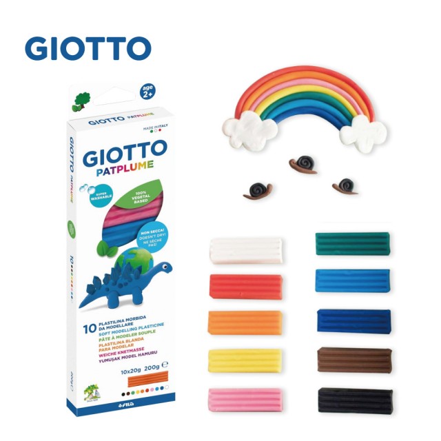 【義大利GIOTTO】禮盒組蔬菜黏土-10x20g(運動黏土)