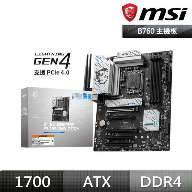 【MSI 微星】B760 GAMING PLUS WIFI DDR4 主機板