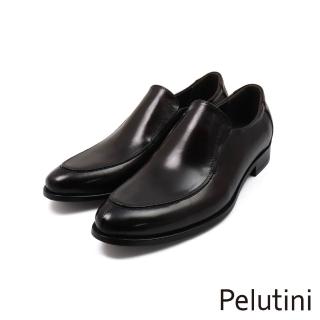 【Pelutini】經典雅致素面紳士樂福鞋 深棕色(512175-DBR)