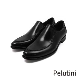 【Pelutini】經典雅致素面紳士樂福鞋 黑色(512175-BL)