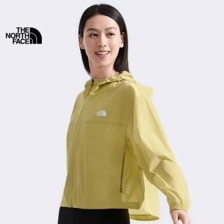 【The North Face 官方旗艦】北面女款卡其色DWR防潑水防風外套｜8C120UO