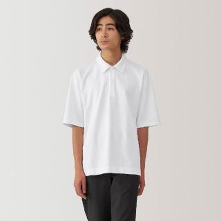 【MUJI 無印良品】男涼感寬版五分袖POLO衫(共4色)